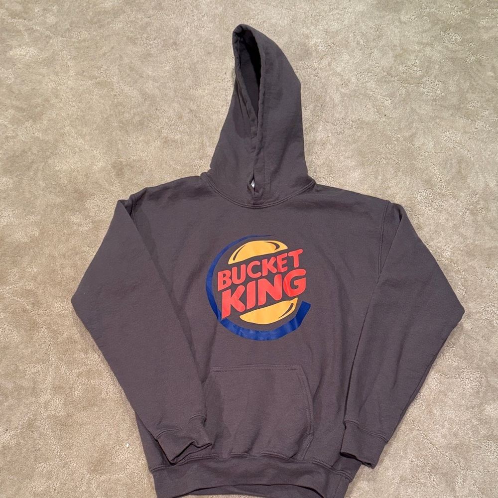 Boys Gray and Red Hoodie